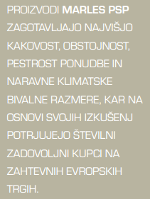 Proizvodi Marles - kakovost